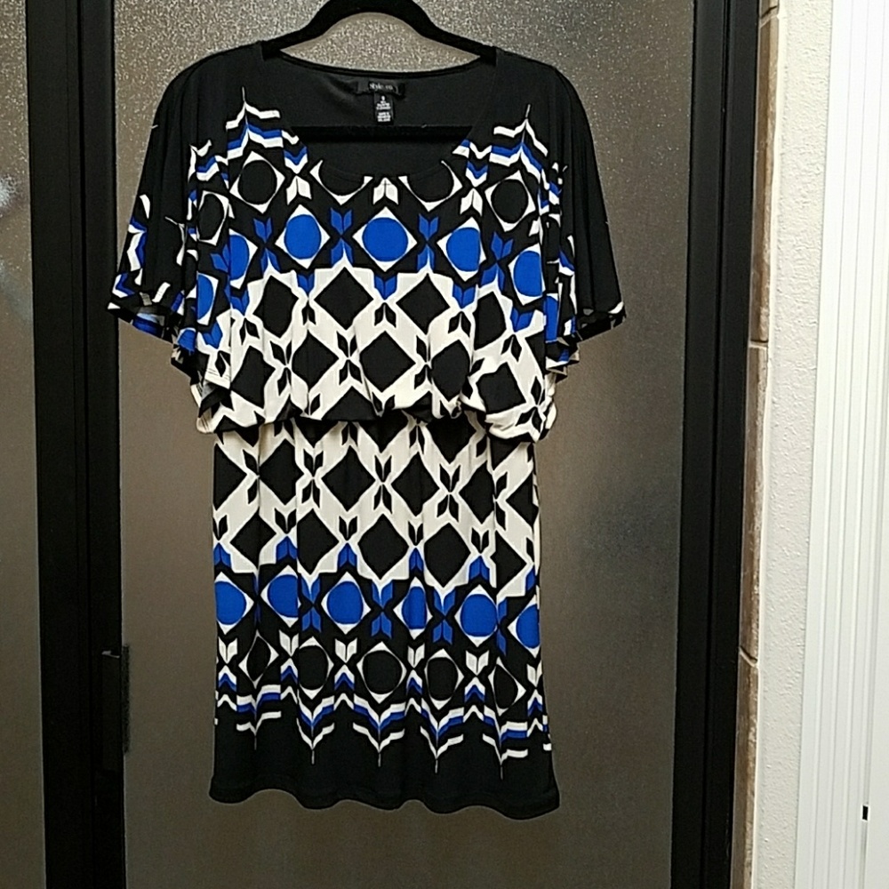 Print mini dress
