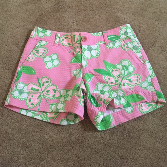 Lilly Pulitzer Callahan Shorts Pretty Pink Tootie - Picture 2 of 12