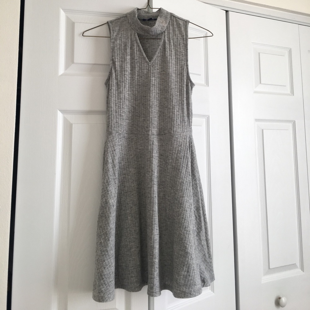 Mock neck dress