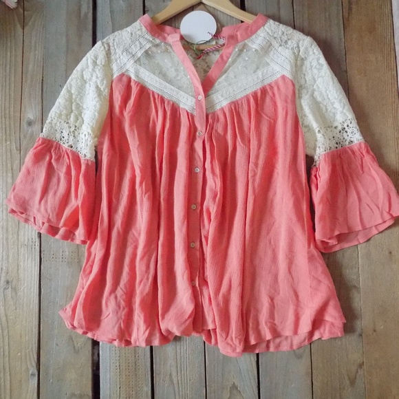 Lace Top Bell Sleeves Umgee - Picture 6 of 8