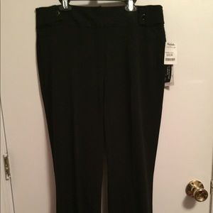 Dress pants button detail at waist