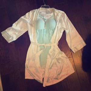 Bridal Lingerie Robe with Under Dress