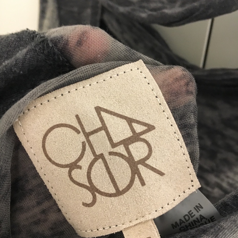 Chaser brand tank top with cowl neck