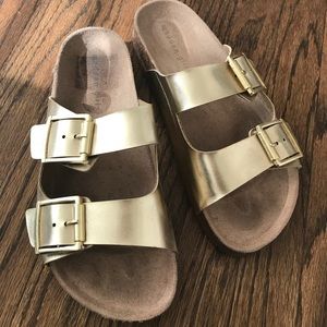 Madden Girl Gold Sandals