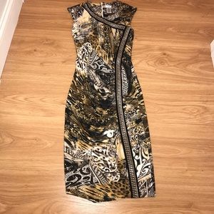 CACHE animal print tight dress