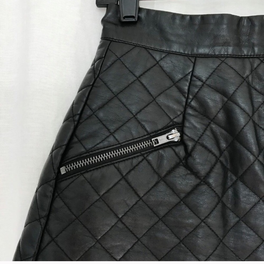 Topshop leather skirt