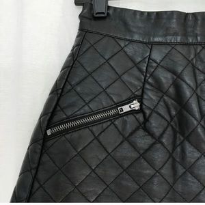Topshop leather skirt