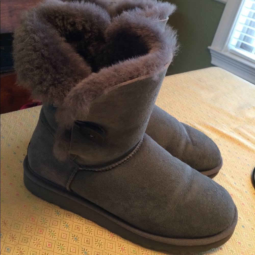 Worn once. Ugg Bailey button boots. Super cute