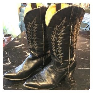 Black cowboy boots