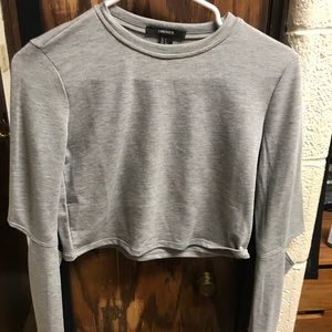 long sleeved crop top