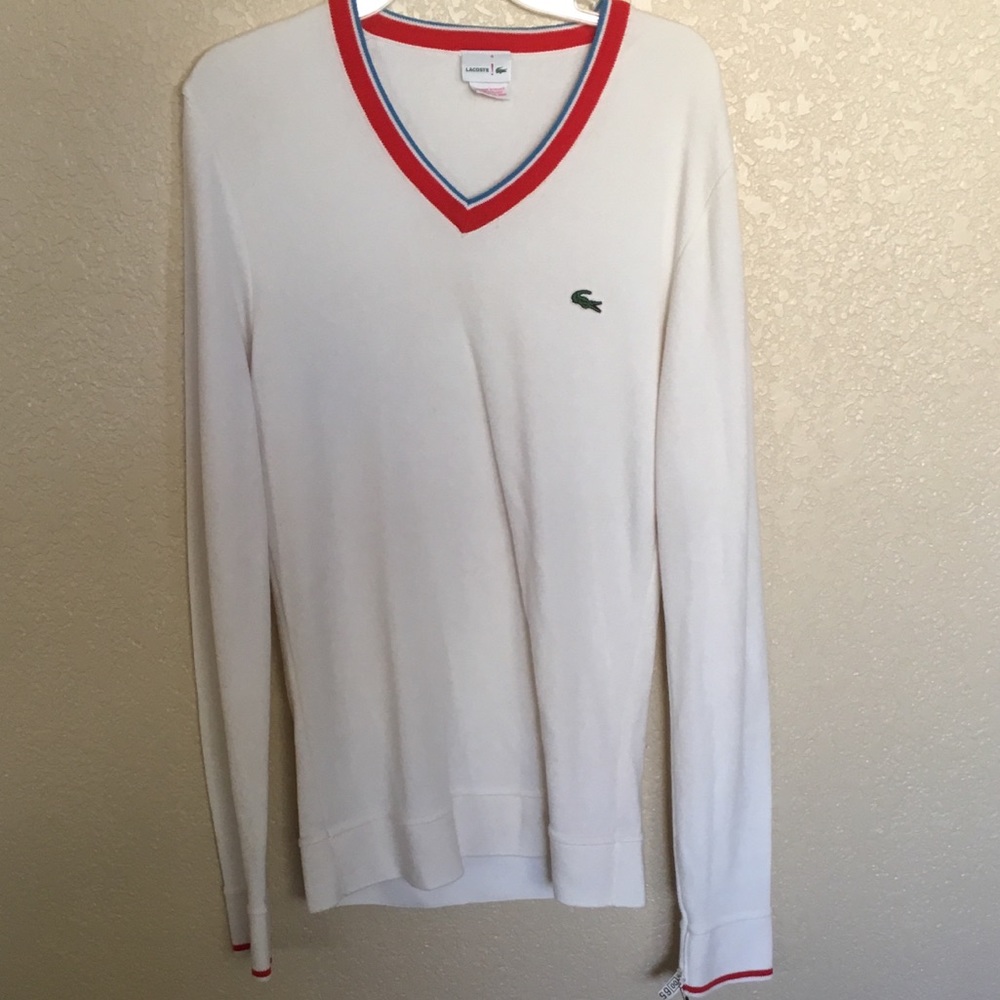 Lacoste v neck sweater