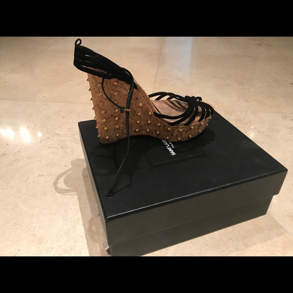 Gucci stud wedges
