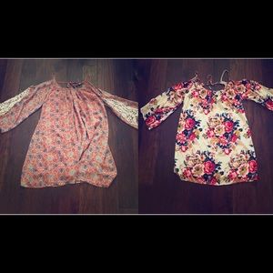 Umgee Open Shoulder Dress Bundle Size Lg