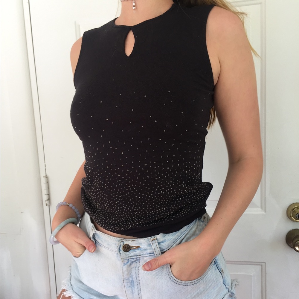 Velvet brand black tank