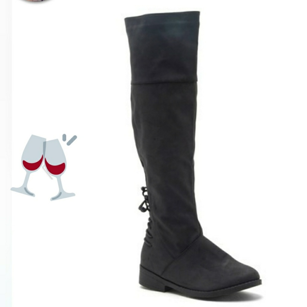 Boots color Black Distress Nubuck PU PRICE IS FIRM - Picture 2 of 5