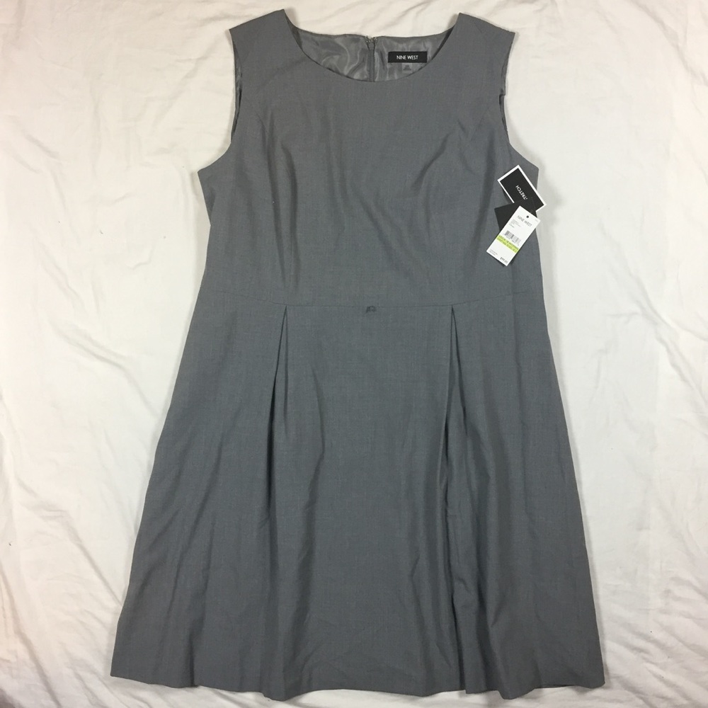 NWT Nine West gray dress 18w
