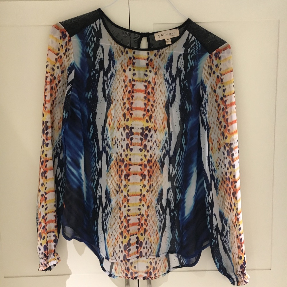 Snake print top