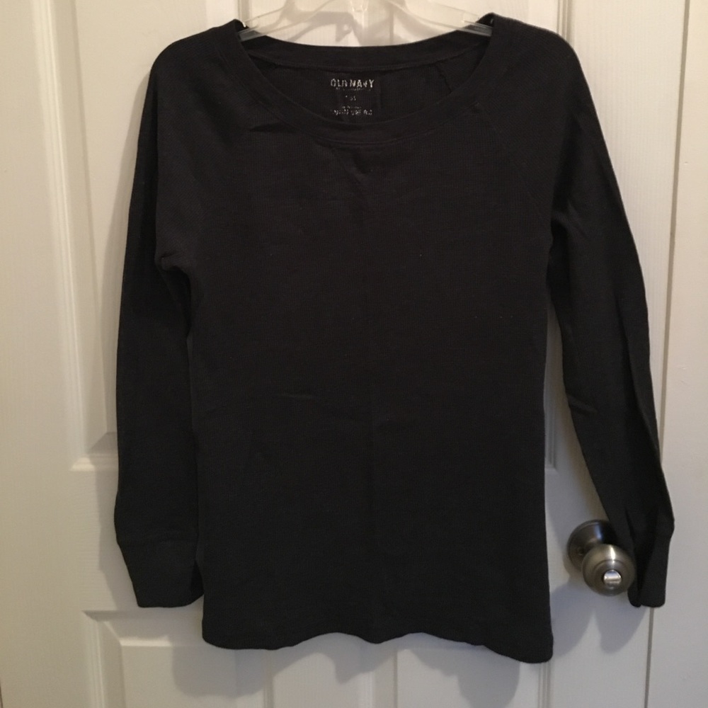 Old Navy Dark Grey Long Sleeve Thermal EUC