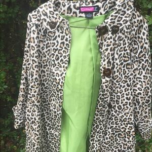 Chic leopard pea coat