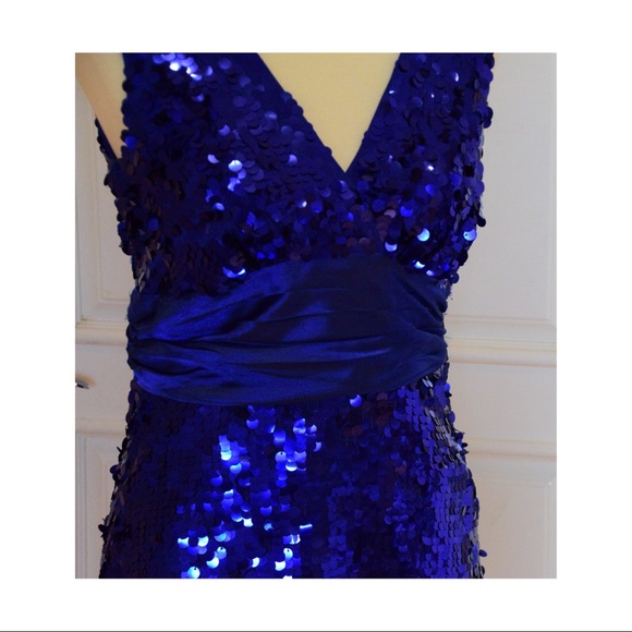 Blue sequin dress - Picture 3 of 4