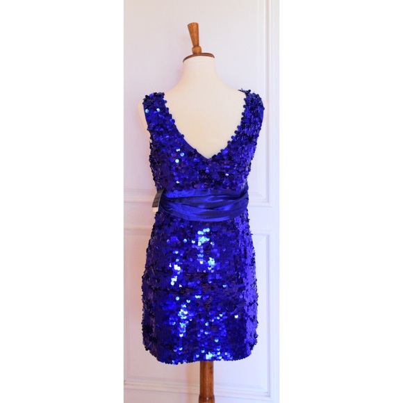 Blue sequin dress - Picture 4 of 4
