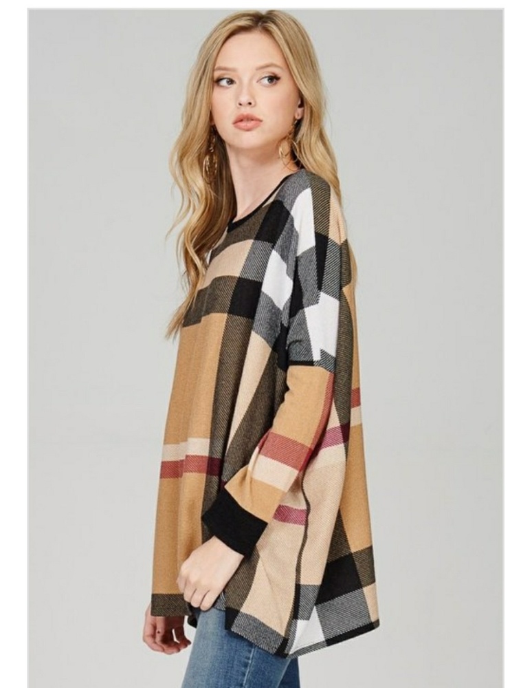 Only 1 (small) left ❤Heavy plaid Sweater - Picture 3 of 5