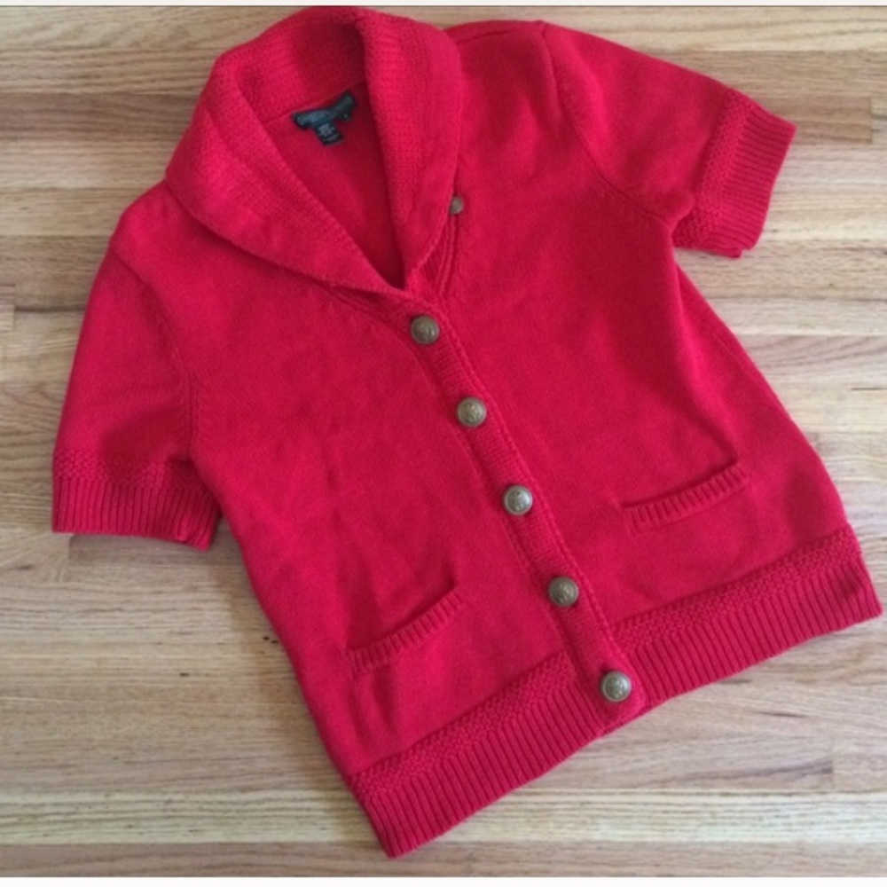 Ralph Lauren red knit sweater