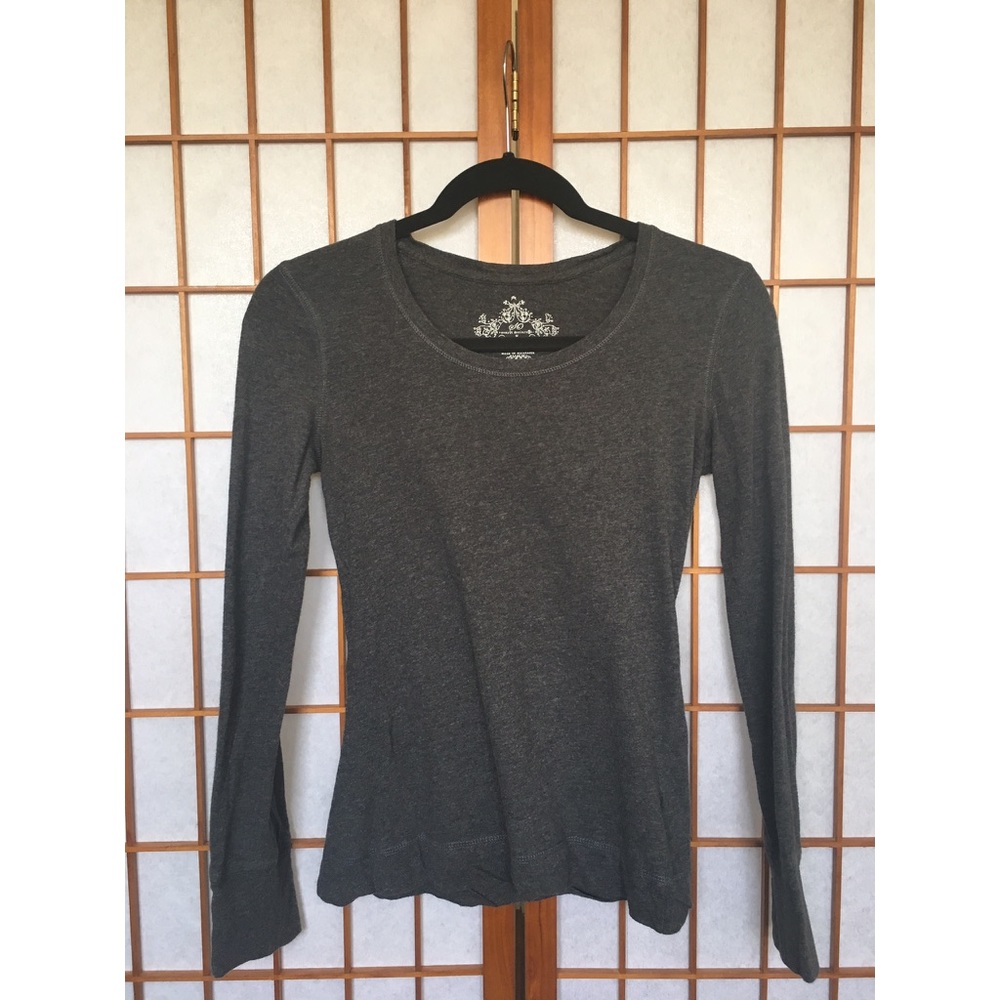 Gray SO Cotton Long Sleeve Tee