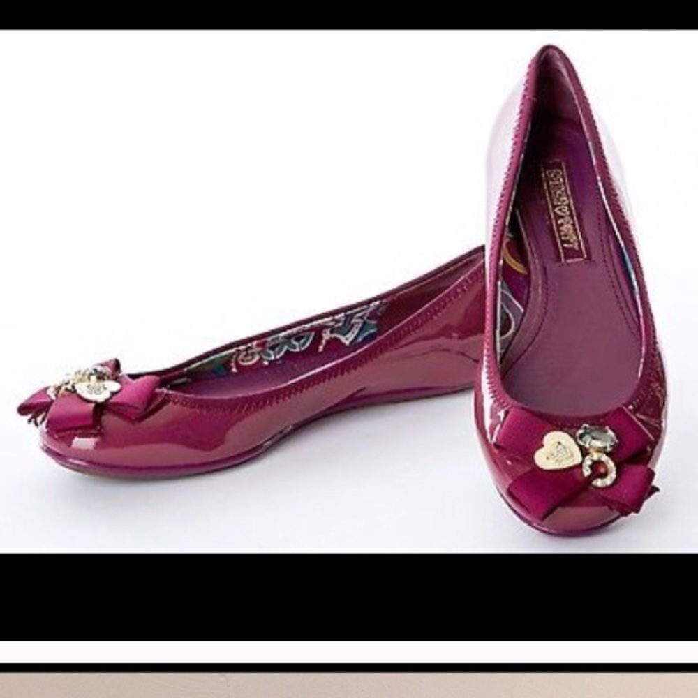 Magenta Coach Poppy Flats!