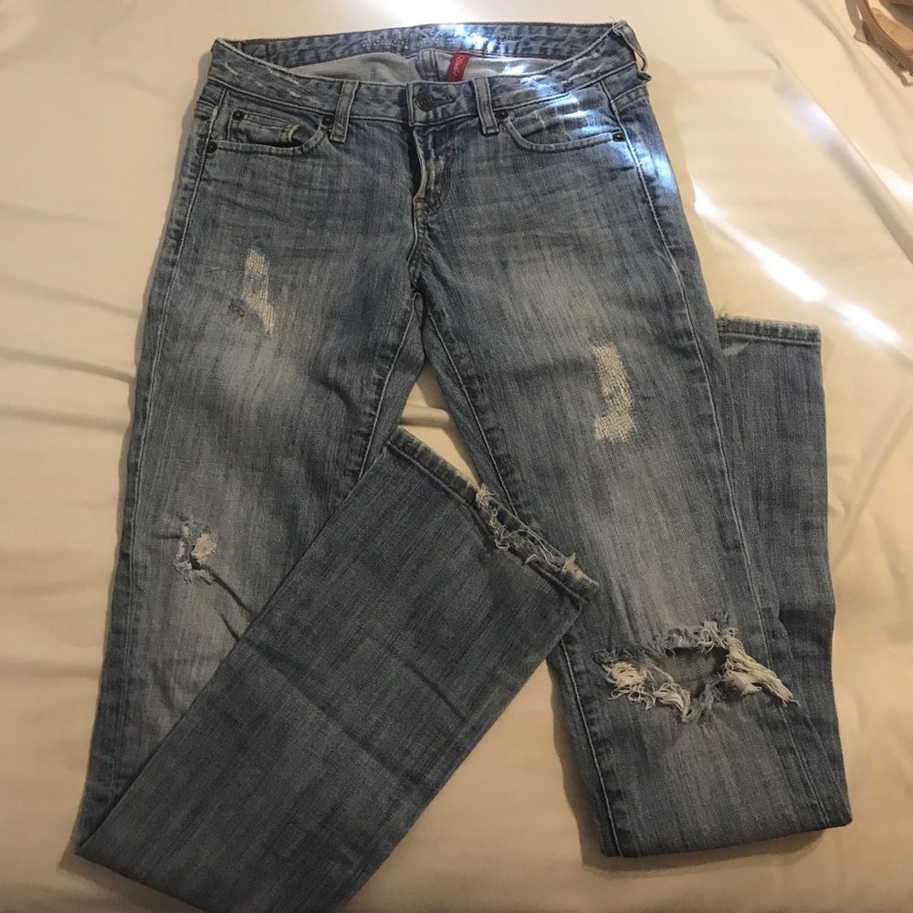 Guess distressed jeans Starlet-slim boot