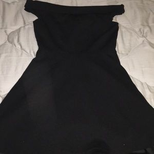 Off the shoulder short Lulus black dress