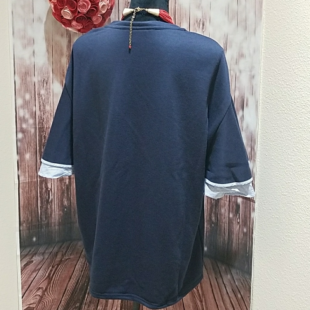 Halogen Ruffled sleeve top - Picture 3 of 8