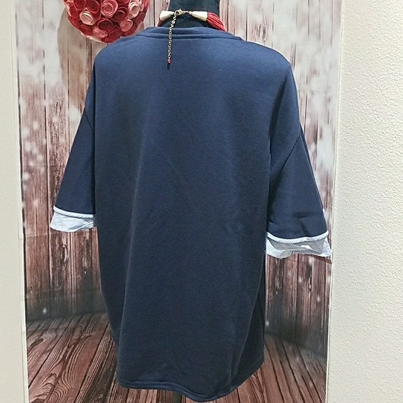 Halogen Ruffled sleeve top - Picture 3 of 8