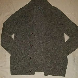 Dark grey cardigan sweater