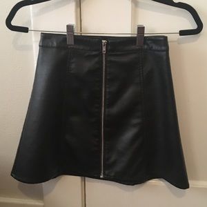 Cute H&M Leather Skirt