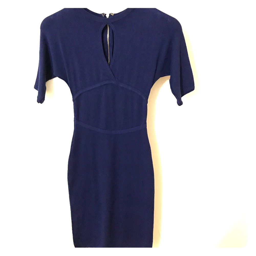 Blue midi dress