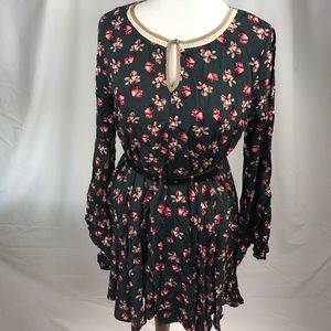 Long sleeve floral dress
