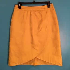 Anthropologie Mustard Yellow Tulip Skirt