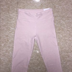 NWT Aerie Chill Light Pink Sparkly Leggings