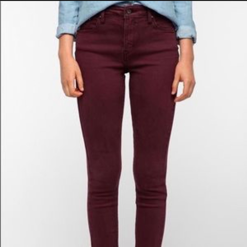 NWOT Joe's Jeans Burgundy