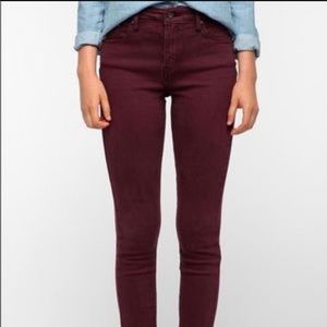 NWOT Joe's Jeans Burgundy