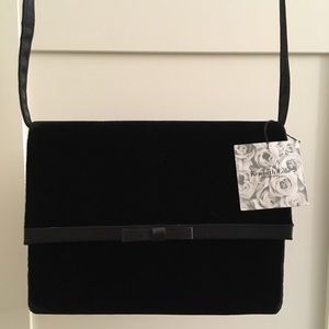 Brand new Kenneth Cole Black Velvet Clutch.
