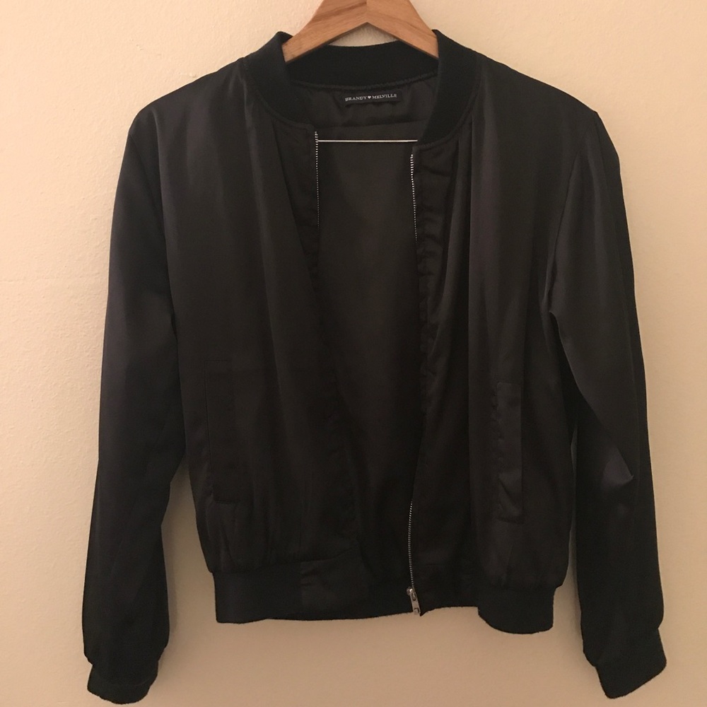 Satin Bomber Jacket