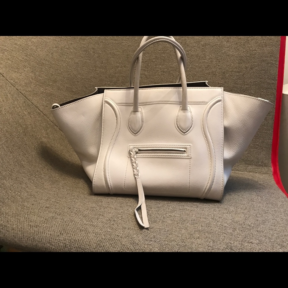 Celine White Phantom Bag