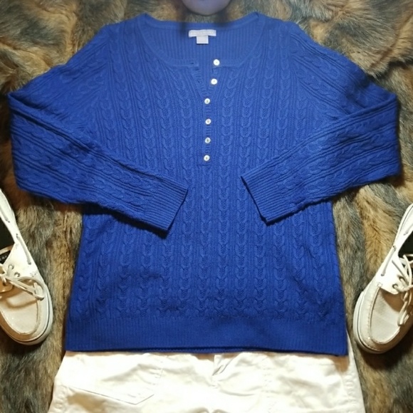 🔥 🔥FINAL PRICE 🔥🔥Vintage Bright Blue Sweater - Picture 2 of 5