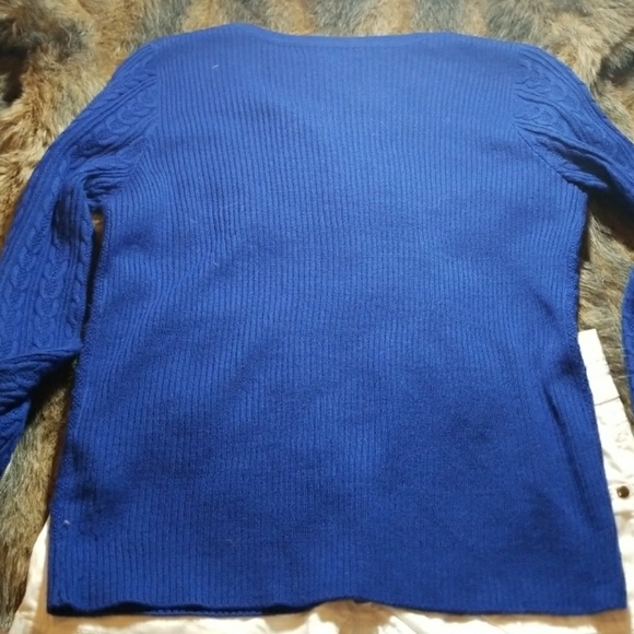 🔥 🔥FINAL PRICE 🔥🔥Vintage Bright Blue Sweater - Picture 5 of 5