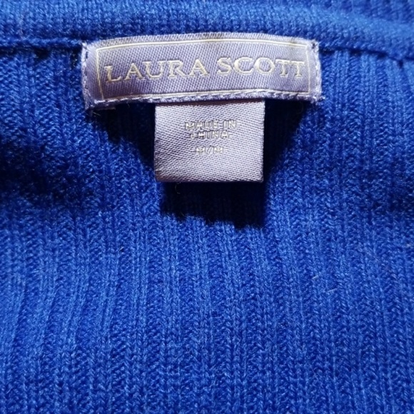 🔥 🔥FINAL PRICE 🔥🔥Vintage Bright Blue Sweater - Picture 4 of 5