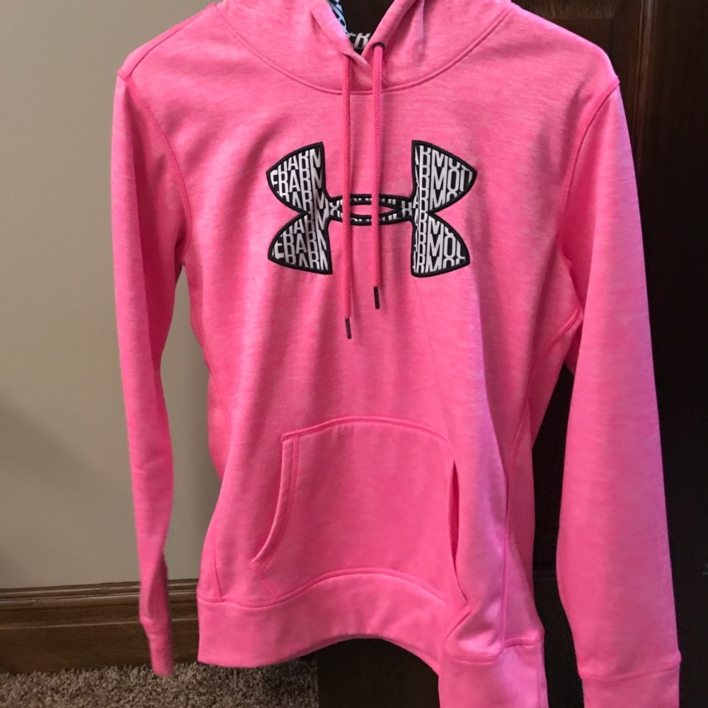Pink Under Armour hoodie