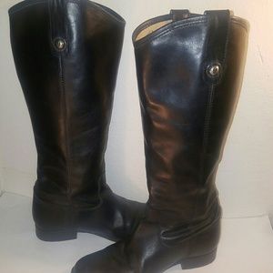 Melissa Button Frye Boots 7.5 Black