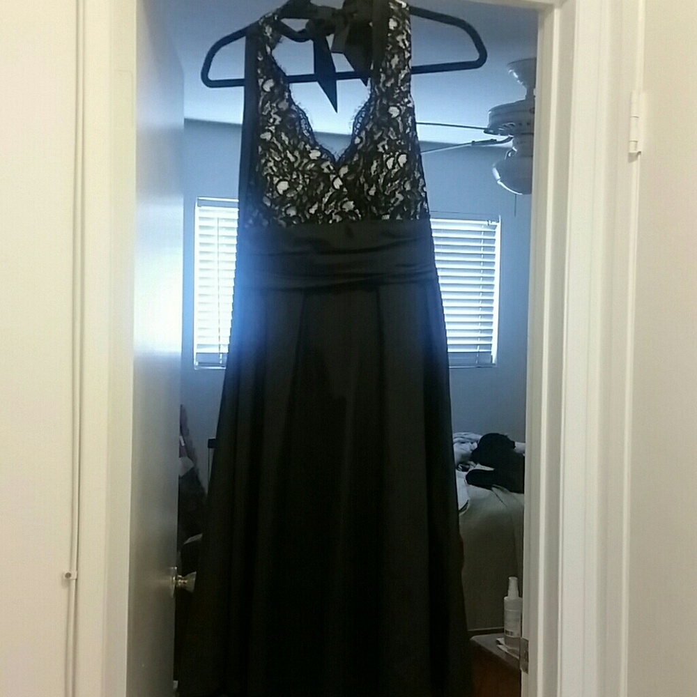 White House Black Market Lace Halter Dress